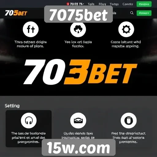 Análise de funcionalidades no site 7075bet
